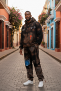 Custom Hooded Sweatshirt and Sweatpants Combo